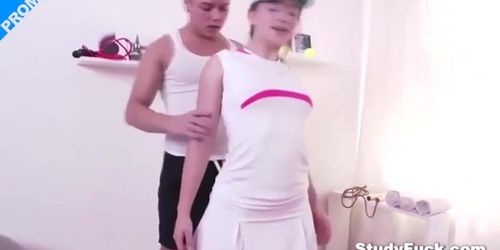 Tennis Instructor Fucks Teen's Pussy