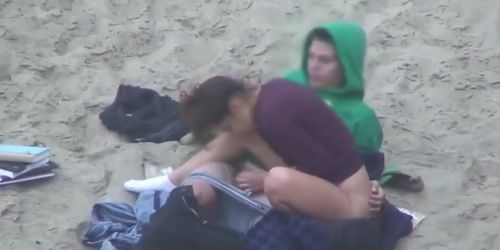 Teen Couple At Beach Have Sex Fun Caught Hidden Camera