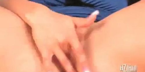 Audrey Bitoni fingering her pussy