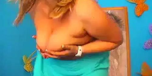 Chubby Blonde Mom Gets Naked