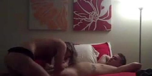 Horny Couple Fucking On The Bed