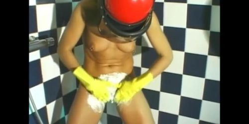 Perficet Girl in Yellow Rubber Gloves