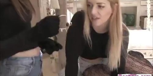 Hardcore licking and boobs sucking with naughty teens
