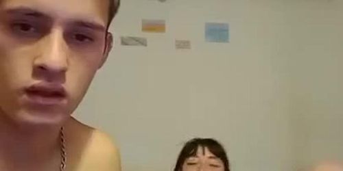 Webcam amateur teens big dick blowjob and pussy licking