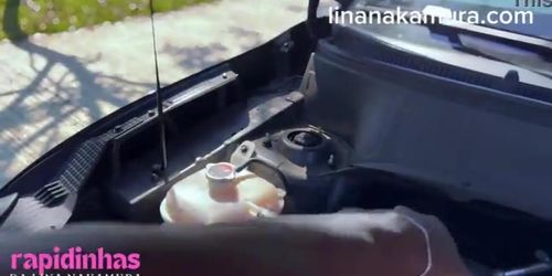 Asian Girl Fucked By Truck Driver On The Road - Lina Nakamura And John Coffee