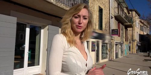 Elisa, 26 years old, a blonde with incredible breasts