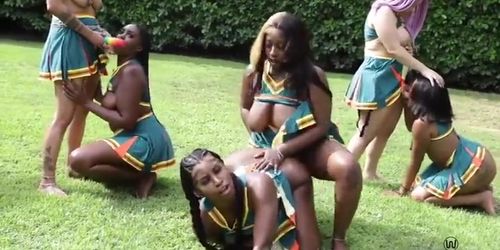 Ebony Cheerleaders Gone Wild Now