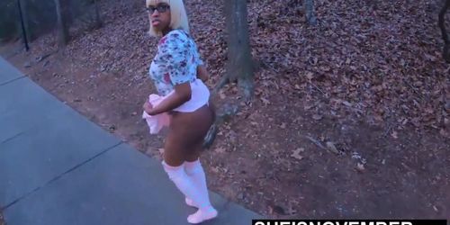 Me And My Mother Husband Sneak Away To Fuck In The Forest While My Mother Is At Home, Innocent Ebony Stepdaughter Msnovember Fuc