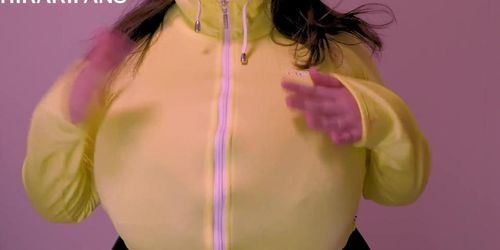 Tits In Yellow Jacket