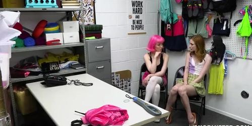 Fitness Girls Sex Ffm Threesome In The Office With Scarlet Skies And Evie Rees