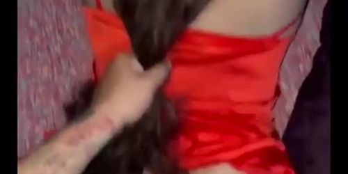 Pulling hair since she wants to talk back all the time