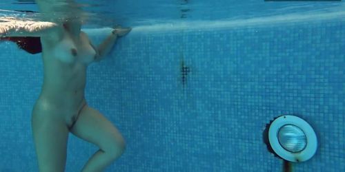 Swimming pool erotics by Diana sexy Spanish girl