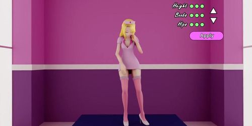 Nurse Minq - a Mini Giantess Growth / Breast Expansion Animation