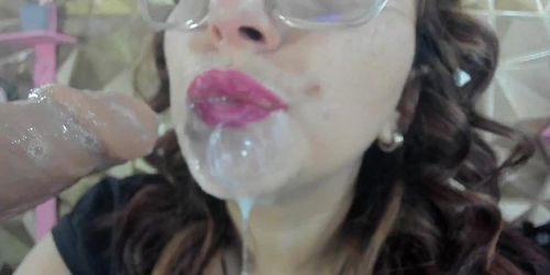 saliva tongue of bad_auro chaturbate.com