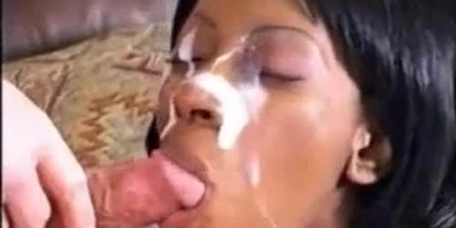 ebony huge facial