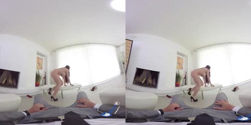 BaDoink VR Office Fuck With Busty Marta La Croft VR Porn (Alexandra Sivroskya)