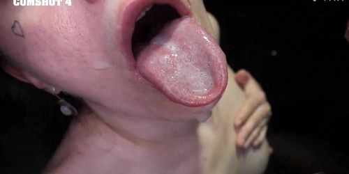 Hot (sia woods) knows how to swallow 11 loads