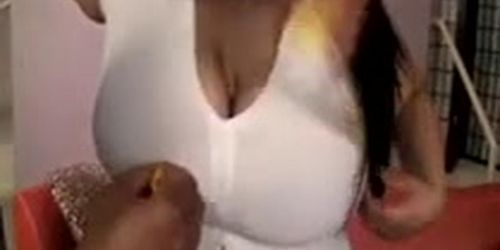 Black thug teases big beautiful woman with huge rack