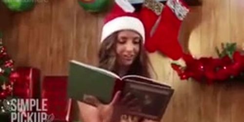 Girls reading Christmas stories while riding vibrators by Simple Pickup