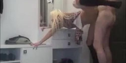 Lustful Wife  Open Her Hot Legs N Fucks Over A Vanity Table