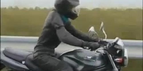 Japanese Girl Rides Dildo Motorcylcle
