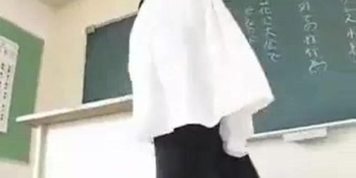 Japanese teacher's black tights