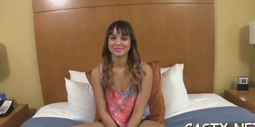 Casting sex doll ready for fuck (Lina Paige)