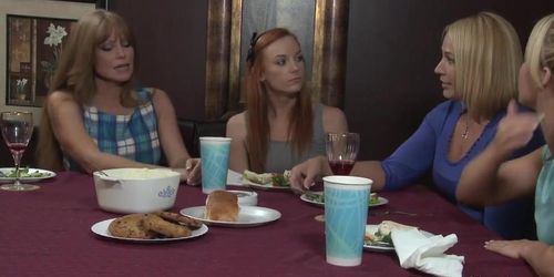 Lesbian MILF Mellanie Monroe seducing her stepdaughter Dani Jensen (Darla Crane)