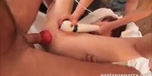 Prolapse anal fucking and prolapse tit fucking