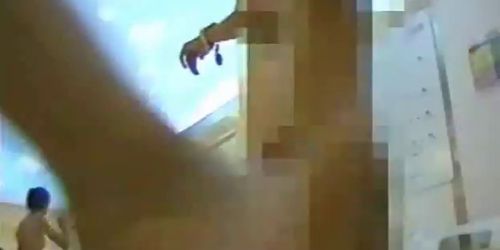 Bathhouse and outdoor bath hidden cam