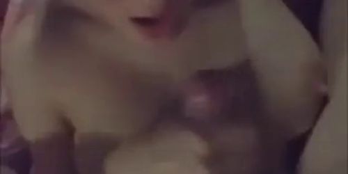 Slut wife give boyfriend wetsloppy blowjob swallows his cum