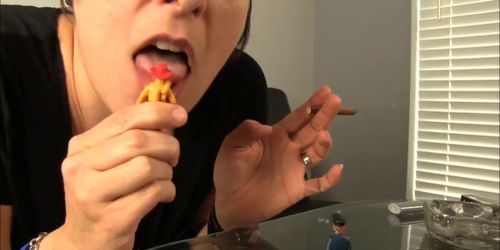 Star Morning is a Sexy Smoking Giantess