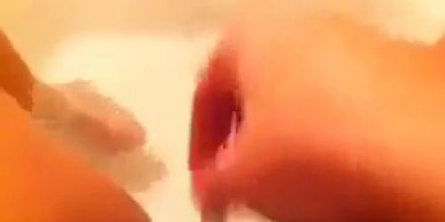 Solo teen in bath
