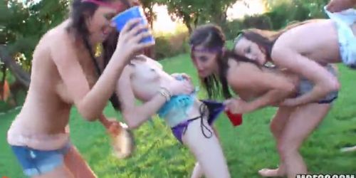 Drunk teens fuck with adults at freecollegeporn.net.