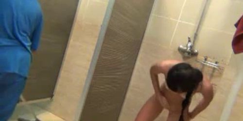 Spying girls in Public Shower Room - Tnaflix.com