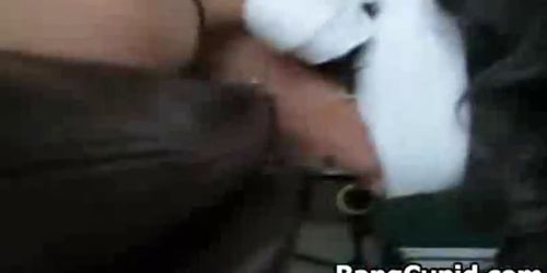 Tied and blindfolded wife gets fucked
