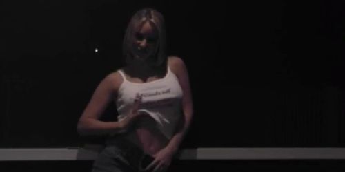 Sexy Jamie smoking and tease video