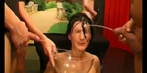 Piss drenched watersports slut