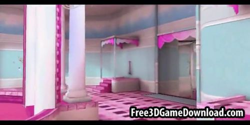 Beautiful 3d cartoon pink palace where you can fuck