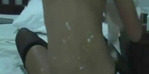 Asian teen warms her pussy with dildo part6 - video 5