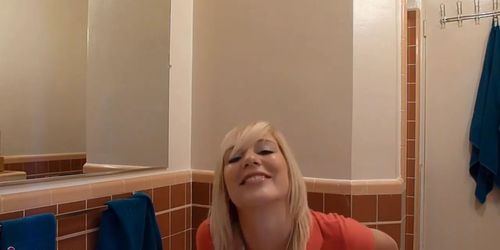 Hot Blonde Teen With Tiny Tits Takes A Naughty Bath