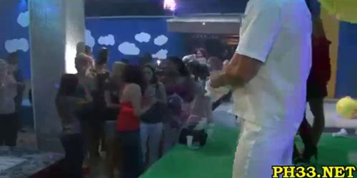 Tons of group sex on the dance floor - video 22
