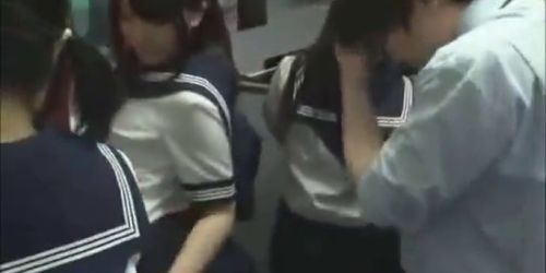 Asian Schoolgirl Fucked On The Subway