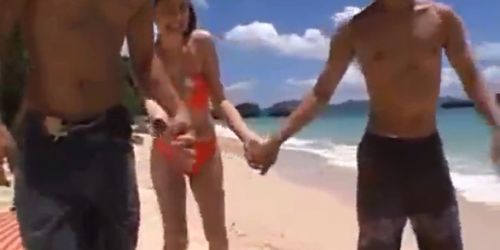 Ai Takeuchi beachfront gangbang part2 - video 4