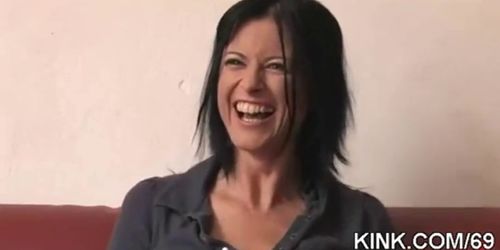 Busty sexy hot girl submits to punishment
