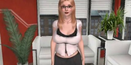 Office Bimbo Blowjow