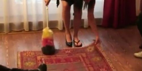 Senga the Maid Gets Tickled for doing Housework Badly