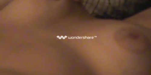 Teen fucks cucumber
