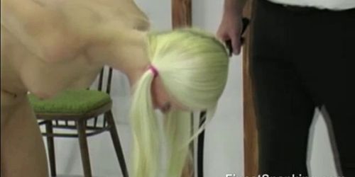 Hot Blonde Teen Getting Punished