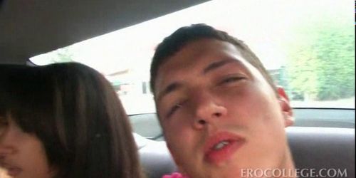 College hotties fucked hard in pool gangbang